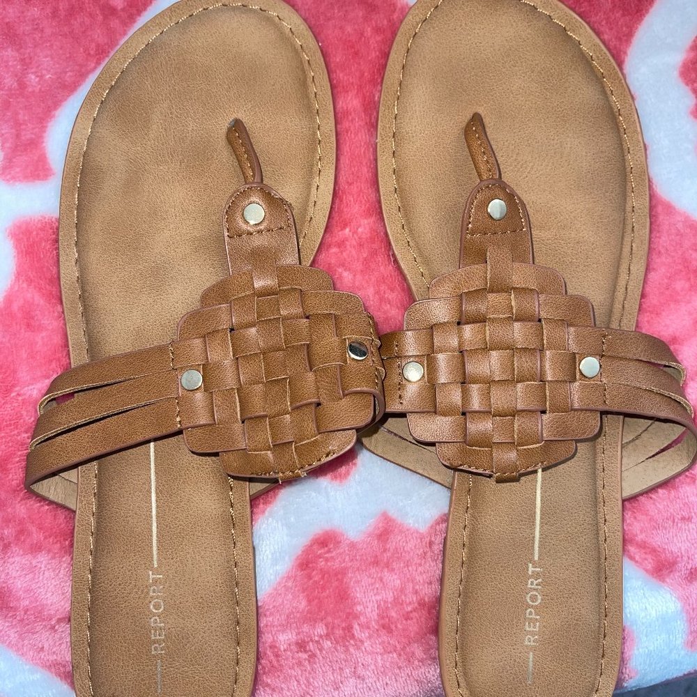 women's tan strappy sandals size 9